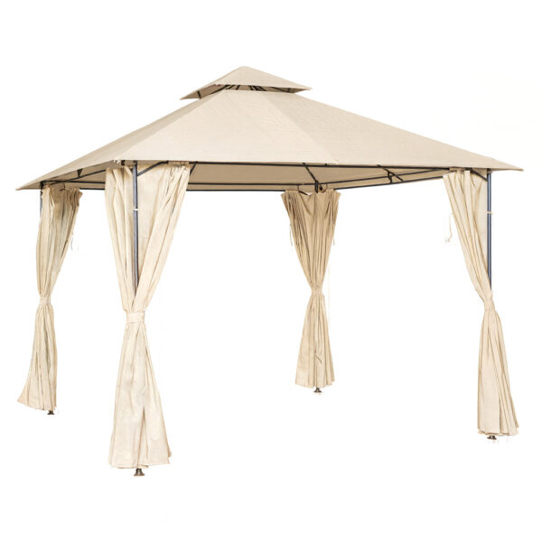 Gazebo Em Aço Com Cortinas Em Poliéster 3x3m – Tenda Ventura